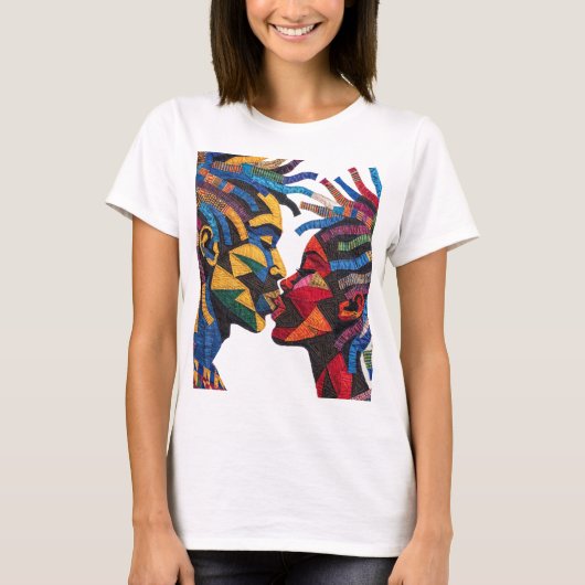 T-shirt die de kunst van quilten viert (Voorkant)