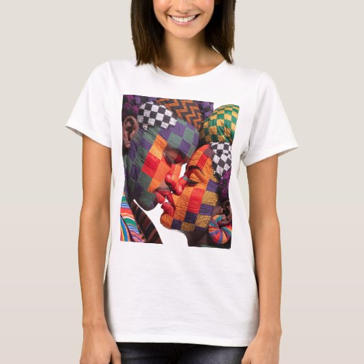 T-shirt die de kunst van quilten viert (Voorkant)