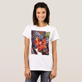 T-shirt die de kunst van quilten viert (Voorkant volledig)