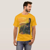 T-shirt : Diep in gedachten . (Voorkant volledig)