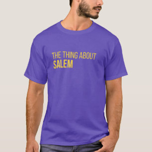 T-shirt ding over Salem Podcast