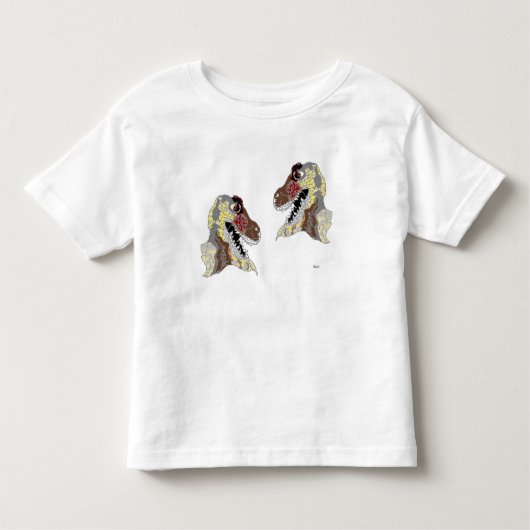 T-Shirt: Dinosaur's grote mondjes Kinder Shirts (Voorkant)