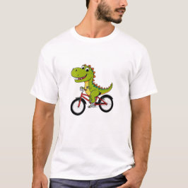 T-shirt dinosaurus ride bike