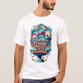 T-shirt 'Dish Duty Dynamo', eindeloze cyclus kampi (Voorkant)