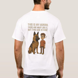 T-shirt Dit is mijn mens 