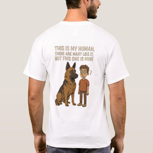 T-shirt Dit is mijn mens  (Achterkant)