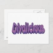 T-SHIRT Divalicious Briefkaart (Voorkant / Achterkant)