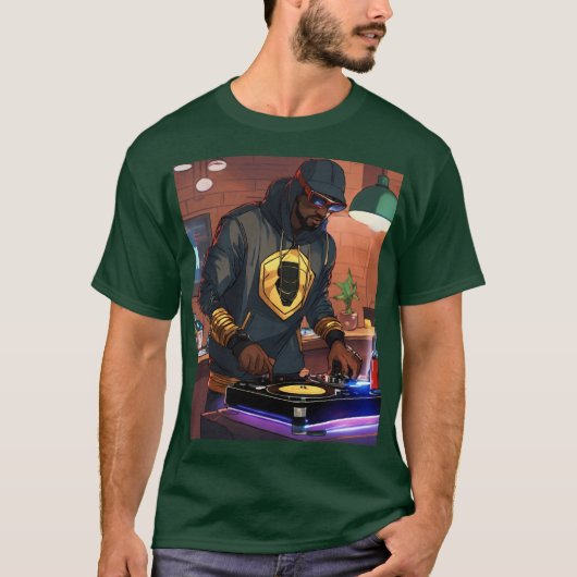 T-shirt "DJ Life: Beat by Beat" (Voorkant)