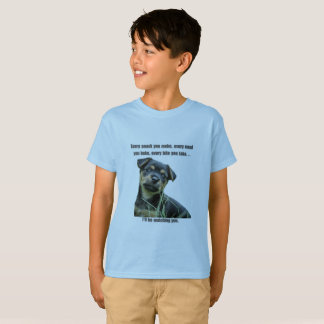 T-shirt Dog Print "Elke snack die je maakt"