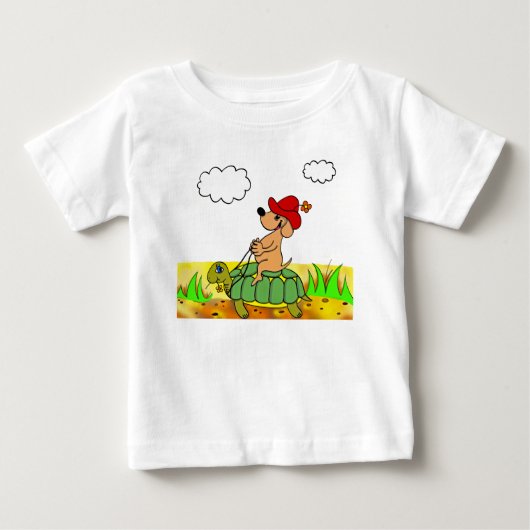 T-shirt " dog " van grappige baby ' s (Voorkant)