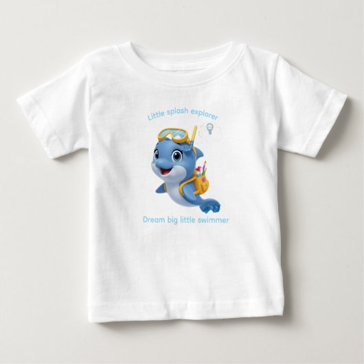 T-shirt dolfijn, Little Splash Explorer (Voorkant)