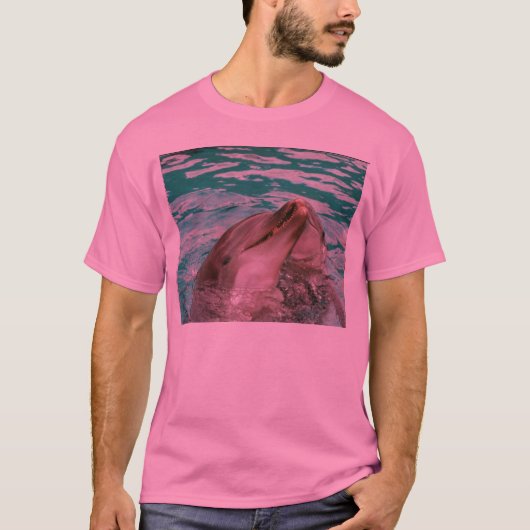 T-shirt Dolphins roze (Voorkant)