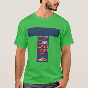 T-shirt donkergroen klaver TENNIS