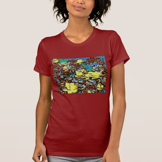 T-Shirt (Donkerrood) met droomeffect (Voorkant)