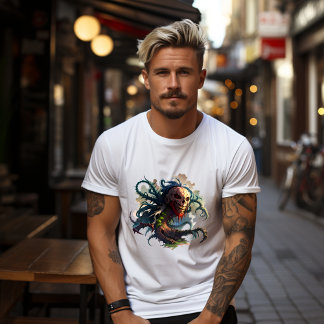 T-shirt Dood met Tentacules-Racines