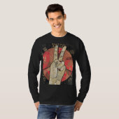 T-shirt 'Doubling Up for Peace' (Voorkant volledig)