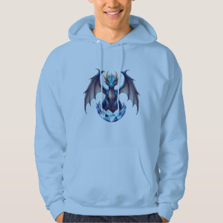 T-shirt draak jong dier komt uit kristalei