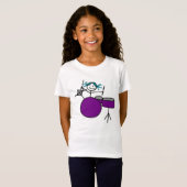 T-shirt Drumming Girl (Voorkant volledig)
