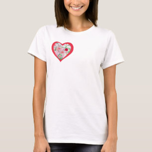 T-shirt dubbel hart