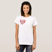 T-shirt dubbel hart (Voorkant volledig)
