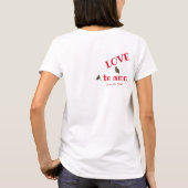 T-shirt dubbel hart (Achterkant)