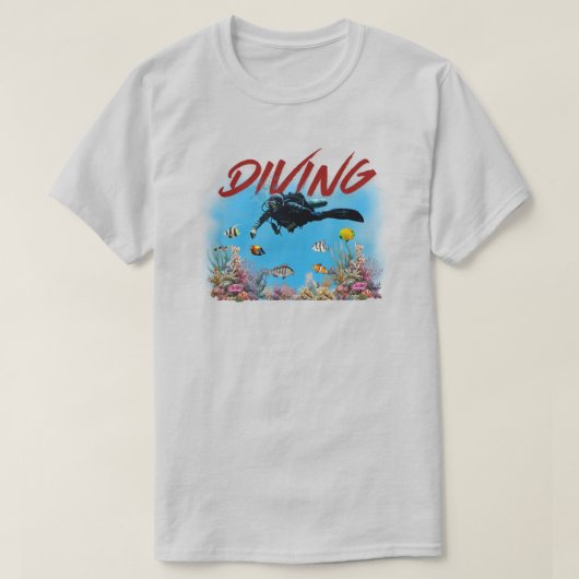 T-Shirt duiken (Design voorkant)