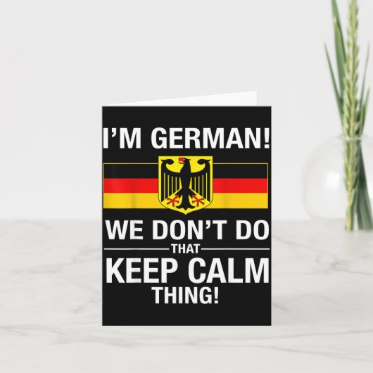 T-shirt Duits Don' Keep Calm Kaart (Voorkant)