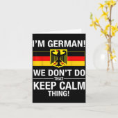 T-shirt Duits Don' Keep Calm Kaart (Gele Bloem)