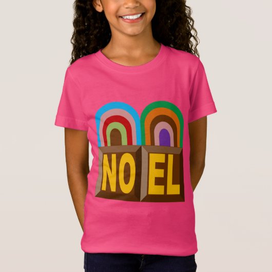 T-shirt dun jersey met fijne roze afdruk Design GA (Voorkant)