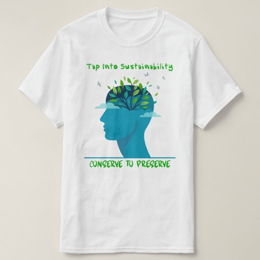 T-shirt 'Duurzaamheid omarmen' (Design voorkant)