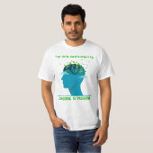 T-shirt 'Duurzaamheid omarmen' (Voorkant volledig)