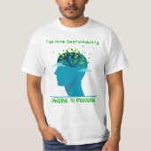 T-shirt 'Duurzaamheid omarmen' (Voorkant)