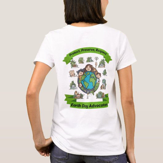 T-shirt "Earth Day Advocates" (Achterkant)
