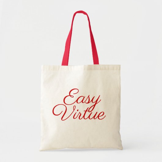 T-shirt 'Easy Virtue' Tote Bag (Voorkant)