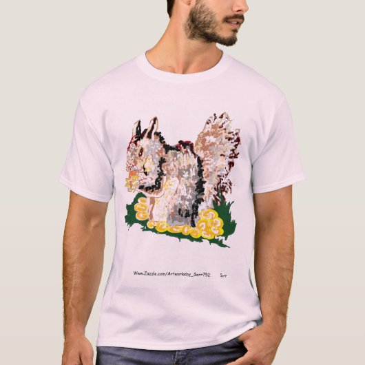 T-shirt Eating Nuts (Voorkant)