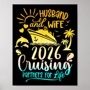T-shirt Echtgenoot Echtgenote Cruise Koppels Cruis Poster