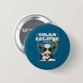 T-shirt Eclipse Amerika Totaliteit Totale Zonsverd Ronde Button 5,7 Cm (Voorkant /achterkant)