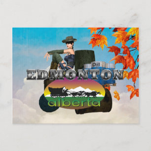 T-SHIRT Edmonton Briefkaart