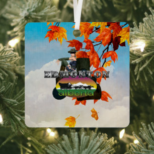 T-SHIRT Edmonton Metal Ornament