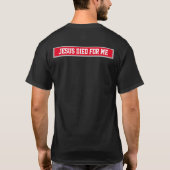 T-shirt 'Een Bloeddonor Heeft Mijn Leven Gered' (Achterkant)
