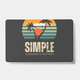 T-shirt Eenvoudige Zonsondergang - Tropisch vibes  Badge