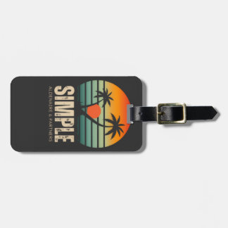 T-shirt Eenvoudige Zonsondergang - Tropisch vibes  Bagagelabel