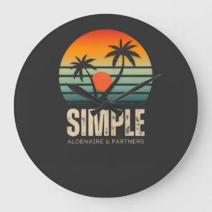 T-shirt Eenvoudige Zonsondergang - Tropisch vibes Grote Klok