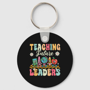 T-shirt eerste schooldag onderwijs toekomstige lei sleutelhanger