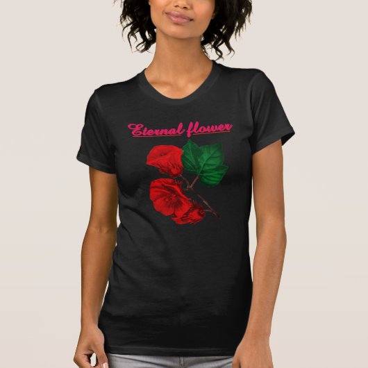 T-shirt eeuwige bloem  (Voorkant)