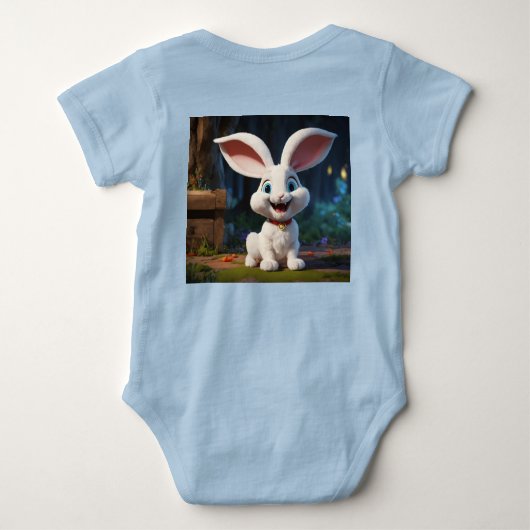 T-Shirt Egg-citing Bunny Brigade: A Cartoon Extrav (Achterkant)