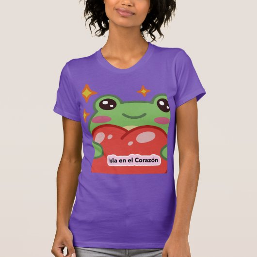 T-shirt 'Eiland in het hart' (Voorkant)
