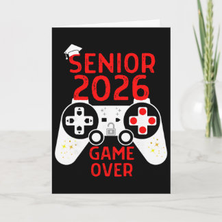 T-shirt eindexamenklas 2026 Senior Videogame Over Kaart