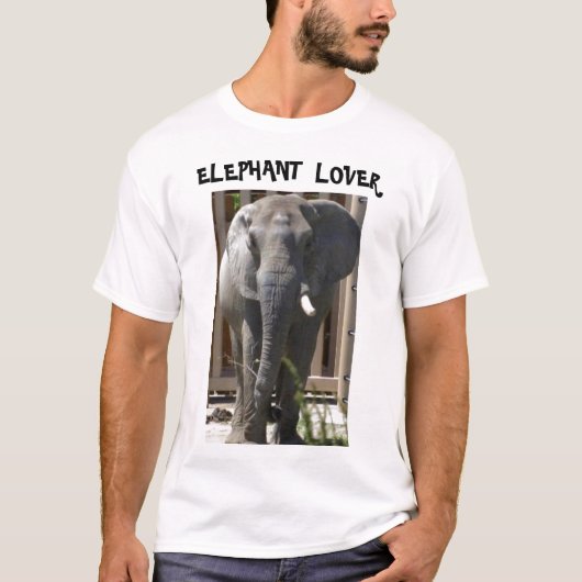 T-SHIRT ELEPHANT LOVER (Voorkant)