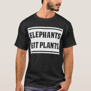 T-shirt "Elephants eet planten"
